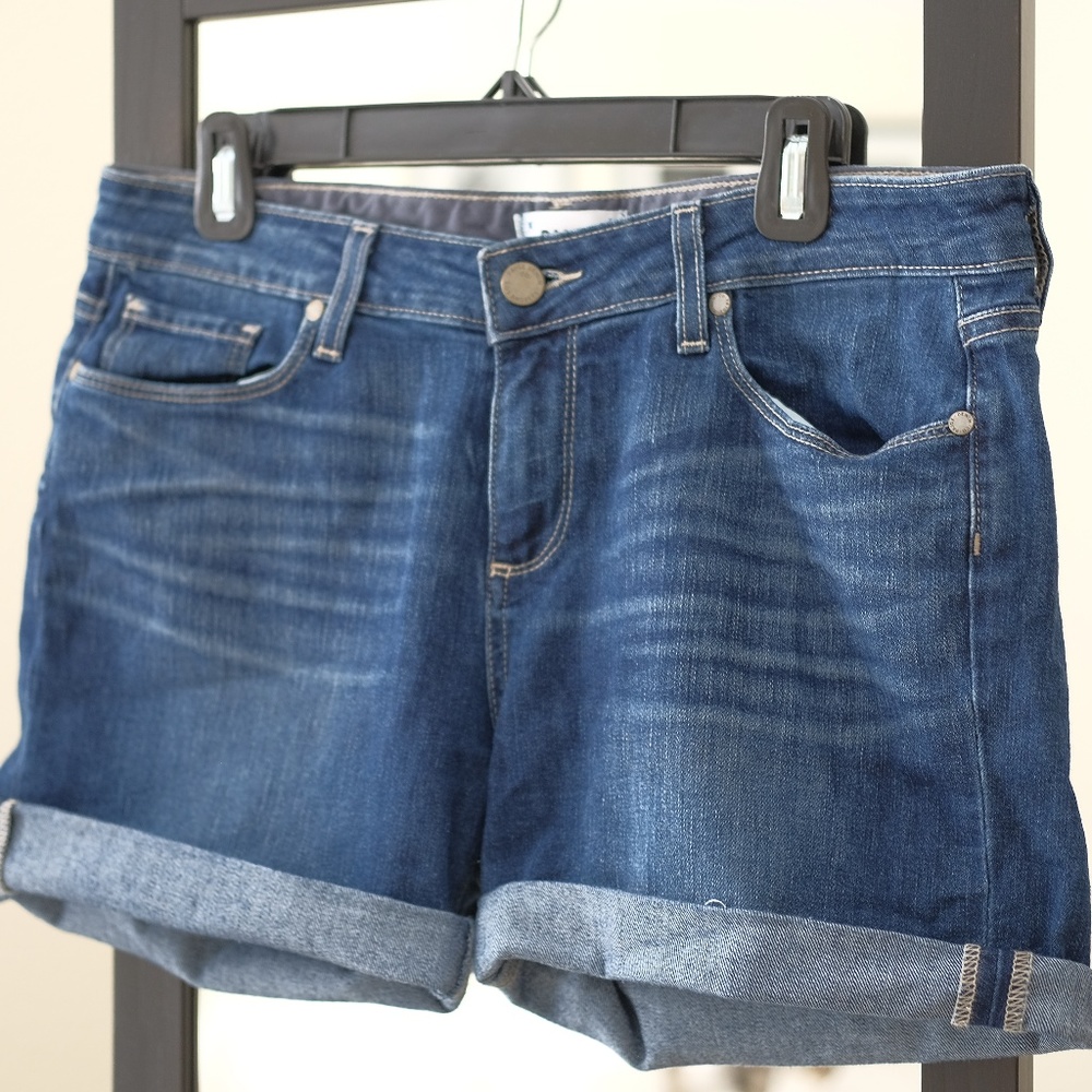 Paige Blue Denim Shorts